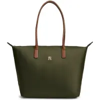 Tommy Hilfiger Damen Umhängetaschen Popette Tote - Donkergroen - Größe ONESIZE
