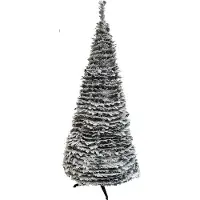 FDL Snowtree Spiral 120x40 cm 150LED warmweiß K2033 Trafo Kunstweihnachtsbaum (tweekleurig)