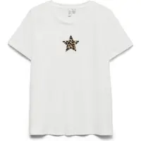 Vero Moda Print-Shirt "VMISUMA S/S T-SHIRT JRS BTQ" mit Leo-Stern