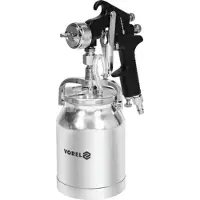 VOREL HVLP Lackspritzpistole 1000 ml, Unterbecher, 1,8 mm Düse