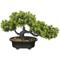 Mica Decorations Bonsai In Topf grün - l33xb13xh21cm
