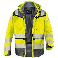 Kübler REFLECTIQ Wetterjacke SYMPATEX PSA 2 warngelb/anthrazit XS - 1307 8332-3497-XS - warngelb/anthrazit