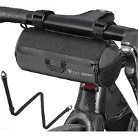 Merkloos Fahrradtasche für Lenker – 1 Liter – Schwarz – 17,5 x 8 x 8 cm – Polyester, reflektierend – Für Fahrrad und zum Tragen über der Schulter