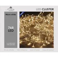 Annas collection Lichterkette 768 Glühbirnen 4,5m LED warmweiß 4m Zuleitung transparent Trafo Lichterkette (transparant)