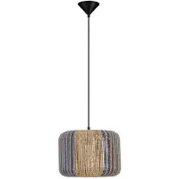 Nova Luce Pendelleuchte Abby E27 Mehrfarbig Stahl Seil Ø33x25cm 9586606