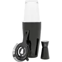 Leopold Vienna Cocktailshaker Acolon Schwarz 450ml (3-Teilig)