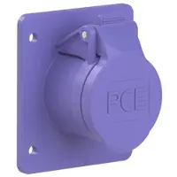 Pce 372f87v CEE-Anbausteckdose gerade 75x85mm 32A 2p 24VAC 50/60Hz IP44/IP54 TWIST