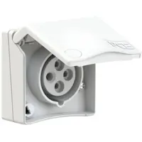 Pce 844-9v CEE-Anbausteckdose Design 16A 4p 9h IP44 (weiß) 8449v