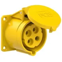Pce 324-4 CEE-Anbausteckdose gerade (70x70mm) 32A 4p 4h IP44/IP54 3244