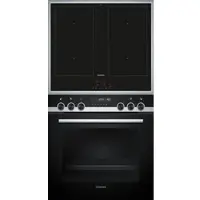Siemens EX83DC2 (EM645CQB6E + HE578GBS4) Herdset groß AutoClean activeClean mit 60 cm Induktions Kochfeld (Versandkostenfrei)
