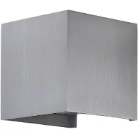 Arcchio Wandlampe Zuzana , dimmbar, alu / grau / zink, für Wohn- / Esszimmer, Aluminium, Modern, Wandleuchte, Wandlampe Innen