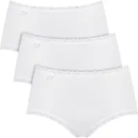 Sloggi Midislip "24/7 Cotton Lace" mit zarter Spitze, Baumwollmischung. blickdicht, hüftiger Schnitt