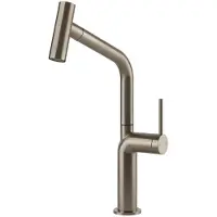 Gessi Stelo 60313 Einhebelmischer mit Schwenkarm und Auszugsbrause mit 2 Strahlfunktionen