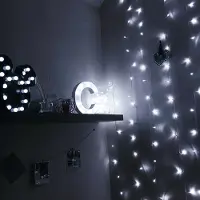 Eikuavons Lichterketten 20 m mit 200 LED, Kaltweiß, 8 Modi, IP44, 31 V, weißer Ummantelung, für Weihnachten und Garten