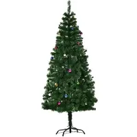 Homu & Co. Künstlicher Weihnachtsbaum (180 cm) – 624 Zweigspitzen – Voll und dicht – Inklusive verschiedener Arten von Dekoration