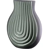 Gilde Tischvase "Vase Curve", grün, B:25cm H:31cm T:14cm, Keramik, Vasen, Tischvase
