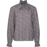 Seidensticker Klassische Bluse , Damen, Gr. XS (34), schwarz, 100% Viskose, gemustert, regular fit, Blusen Klassische Bluse, 1/1 Stehkragen Druck
