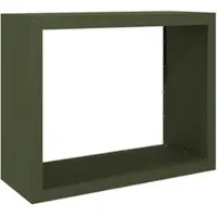 Helloshop26 - Brennholzregal 100 x 40 x 80 cm grüner Stahl 02_0043701