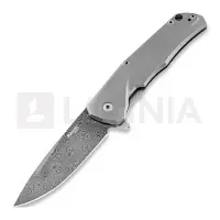 Lionsteel TRE Titanium Taschenmesser, Raindrop Damascus