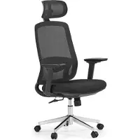 Hjh OFFICE Profi Bürostuhl Ergosento Ergonomischer Schreibtischstuhl mit Armlehnen (höhenverstellbar) Stoff / Netzstoff Schwarz Drehstuhl für Büro, Zuhause