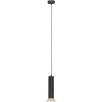 Nova Luce Pendelleuchte Luvia GU10 Gold Schwarz Aluminium Ø10cm 9011446