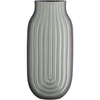 Gilde Tischvase "Vase Curve", grün, B:17cm H:37cm T:12cm, Keramik, Vasen, Tischvase