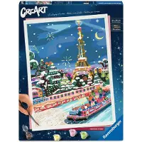 Ravensburger CreArt, Malen nach Zahlen Adults Premium - Weihnachten in Paris