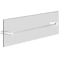 Gessi Rilievo, Handtuchhalter 600 mm, Montage an Glaswand, 59566279, Farbe: Weiß CN