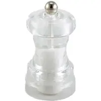 Genware Salz-/Pfeffermühle, Acryl, transparent - 10cm"