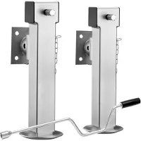 Selius Stützfuß-Set – Klappbar, bis zu 1350 kg – Verstellbar, 42-66 cm – Stahl