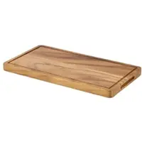 Genware Holzbrett / Servierbrett Akazienholz - 32,5x17,5x2cm (GN 1/3)"