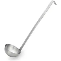 WAS Germany - Schöpfkelle, angepunkteter Hakenstiel, Ø 6 cm, 26 cm, Chromnickelstahl