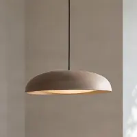 LINDBY Hängelampe Florie , creme / amber, für Wohn- / Esszimmer, Metall, Modern, Pendelleuchte
