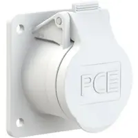 Pce 382-10f8v CEE-Anbausteckdose gerade 60x70mm 16A 2p 24/42VDC IP44/IP54 TWIST 38210f8v