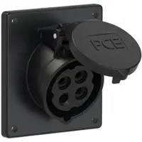 Pce 414-7f9 CEE-Anbausteckdose schräg (92x100mm) 16A 4p 7h IP44/IP54 4147f9
