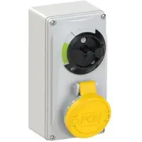 Pce 6114-4 CEE-Steckdose abschaltbar kompakt 16A 4p 4h IP44/IP54 61144