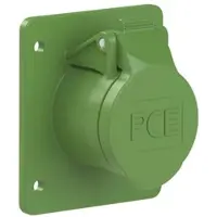 Pce 393-4f87v CEE-Anbausteckdose gerade 75x85mm 32A 3p 24/42VAC 100-200Hz IP44/IP54 TWIST 3934f87v