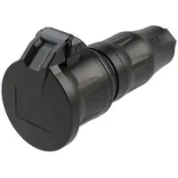 Pce 24732-ss Schutzkontaktkupplung KD fb LED IP54 schwarz Serie TopTaurus2 24732ss