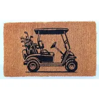 Mars & More Kokos Fußmatte handgefertigt golfwagen 75cm