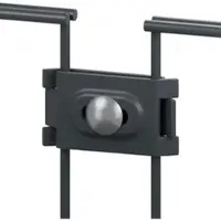 Qualinos 10 Sets Maxi-Eckverbinder Anthrazit, Doppelstabmattenzaun Befestigung, Doppelstabmattenzaun Zubehör, M8×35