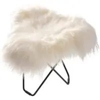 Cuero Design - Iceland Flying Goose Hocker, Schaffell wild