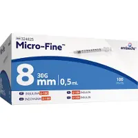 Embecta Bd Micro Fine+ U100 Ins.spr.8Mm 50 ML