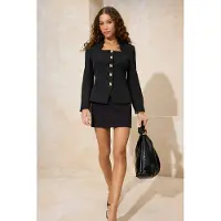 Trendyol Blazer in Schwarz - 38