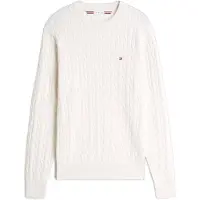 Tommy Hilfiger Classic Cotton Cable Ivory Petal Größe: L | Pullover Outlet | Herren | Weiß