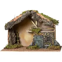 Ksd Weihnachtskrippe natur l48b22h32 cm natur (naturel)