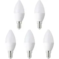 Eglo LED-Lampe C35 OPAL 2700K 470LM 5 STK E14