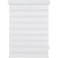 Ondeco Doppelrollo Kassetten Duo Rollo Seitenzugrollo mit Klemmträger inklusive Montagematerial Farbe: Weiß, Größe: 70x160cm