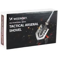 Wozinsky WSS-211 survival bushcraft shovel multifunctional knife breaker flint whistle harpoon 21 in
