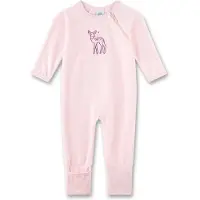 Sanetta Nicki-Schlafoverall mit Klappfuß Reh, rosa, 68