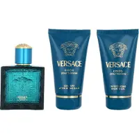 Versace Eros Pour Homme Eau de Toilette Set 50 ml + 50 ml Duschgel + 50 ml Aftershave Balm